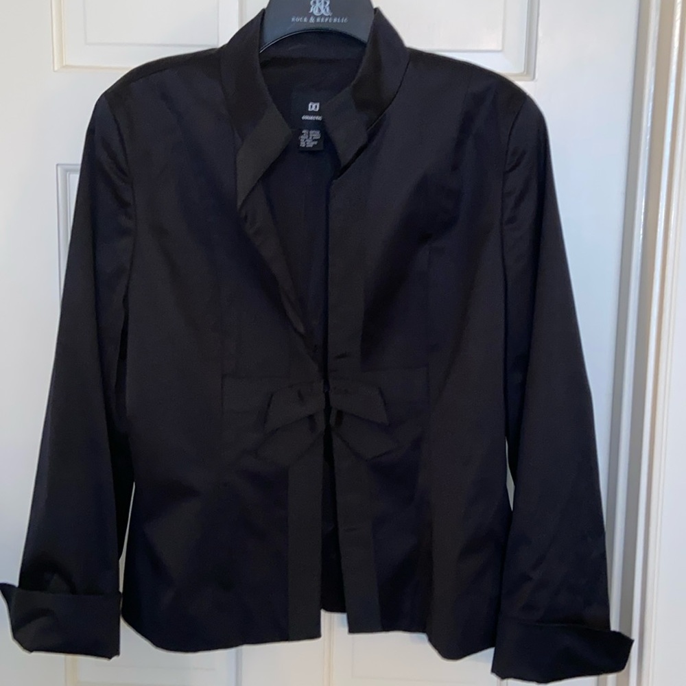 DD Collection Black Dressy Long Sleeve Jacket